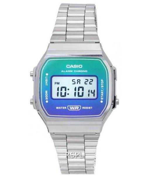 Casio Vintage Digital Stainless Steel Quartz A168WER-2A A168WER-2 Unisex Watch
