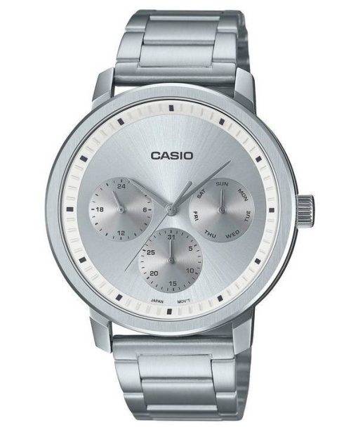 Casio Analog Silver Dial Stainless Steel MTP-B305D-7E MTPB305D-7 Men's Watch
