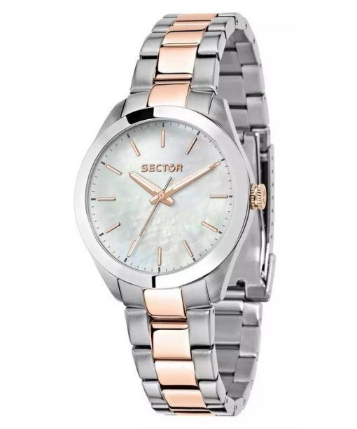 Sector 220 Just Time Two Tone Stainless Steel Mother Of Pearl Dial Quartz R3253588520 Womens Watch