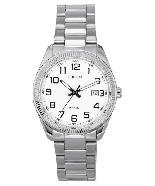 Casio Standard Analog Stainless Steel White Dial Quartz MTP-1302D-7B Men's Watches