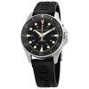 Hamilton Khaki Navy Scuba Rubber Strap Black Dial Automatic Diver's H82515330 300M Men's Watch